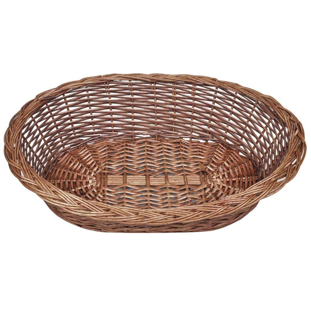 Festnight Cesto per Cani/Lettino in Vimini Naturale 70 cm