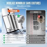 VEVOR Système de Filtration d'Eau par Gravité 8,5 L, Filtre à Eau par Gravité de Comptoir, en Inox 304, Réduction du Plomb et jusqu'à 99% du Chlore, avec 2 Filtres à Charbon et Robinet, Domicile - 3