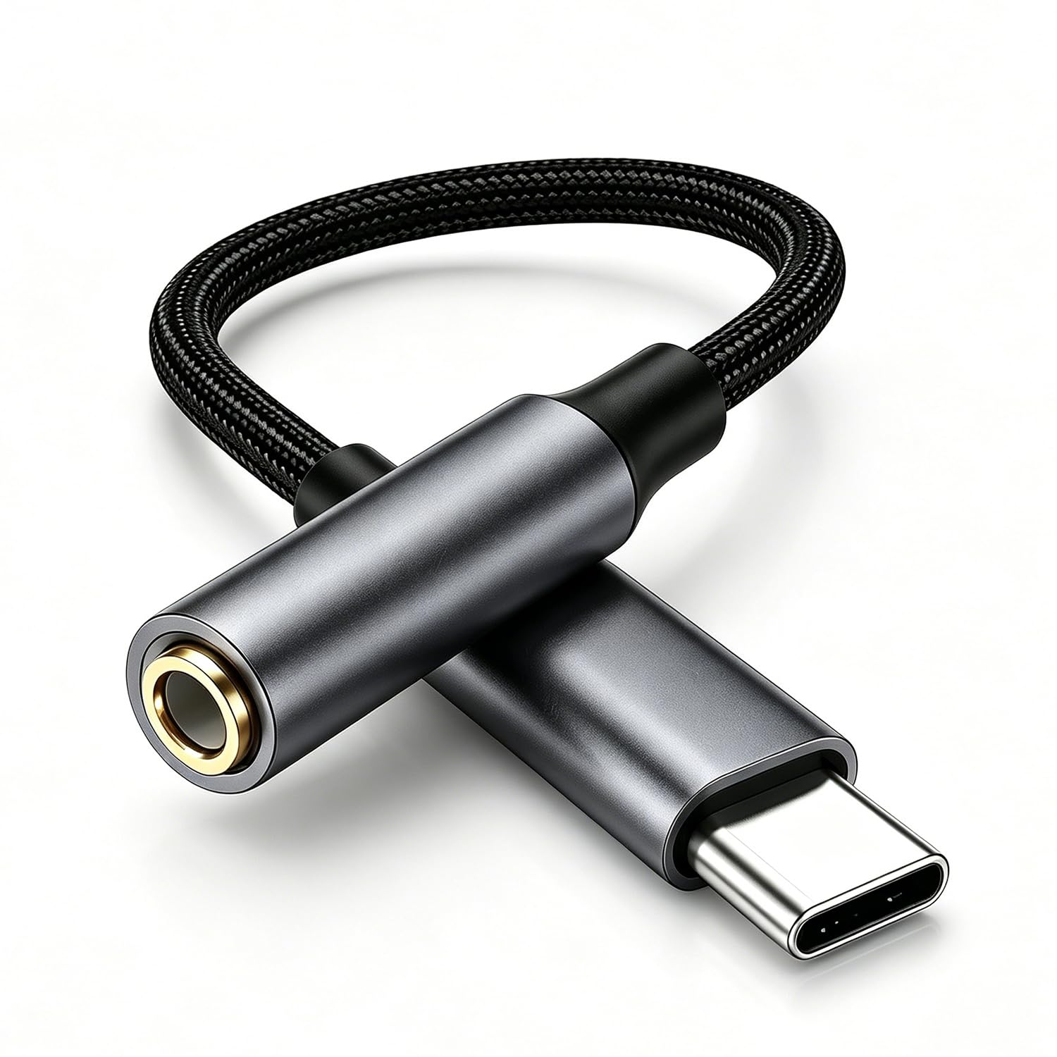USB Type-C 3.5mm 変換アダプタ Type-C イヤホンジャック…