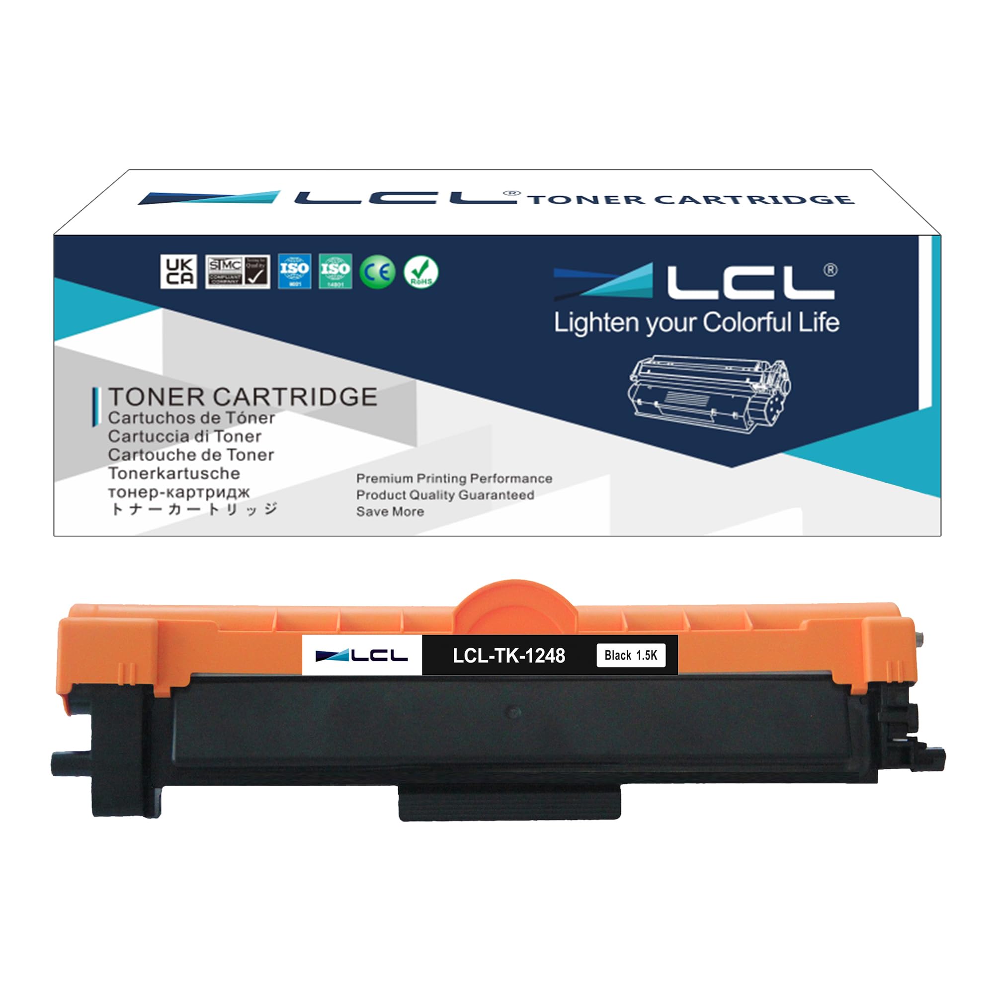 LCL TK1248 Black 1500pages Toner Cartridge Replacement for Kyocera TK1248 TK-1248 1T02Y80NL0 Replacement for Kyocera MA2001 MA2001w PA2001 PA2001w Printers (1Pack)
