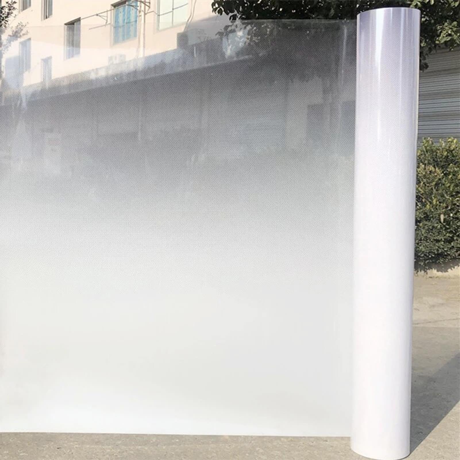 Vinilo Ventana Privacidad Película de Privacidad Esmerilada para Ventanas | 152 cm de Altura Vinilo de Privacidad Recortable para Ventanas o Puertas de Cristal, con Diseño de Puntos en Degradado