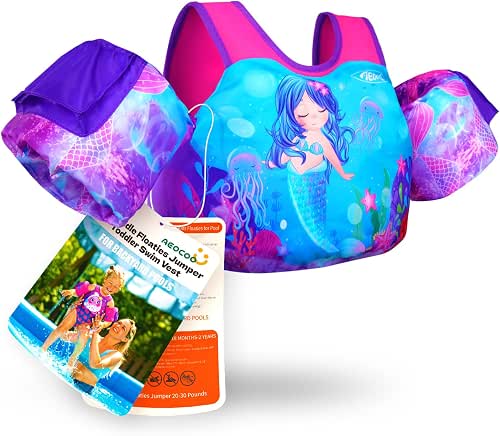 AEOCOO Puddle Float Jumper, Toddler Swim Vest, Toddler Floaties for