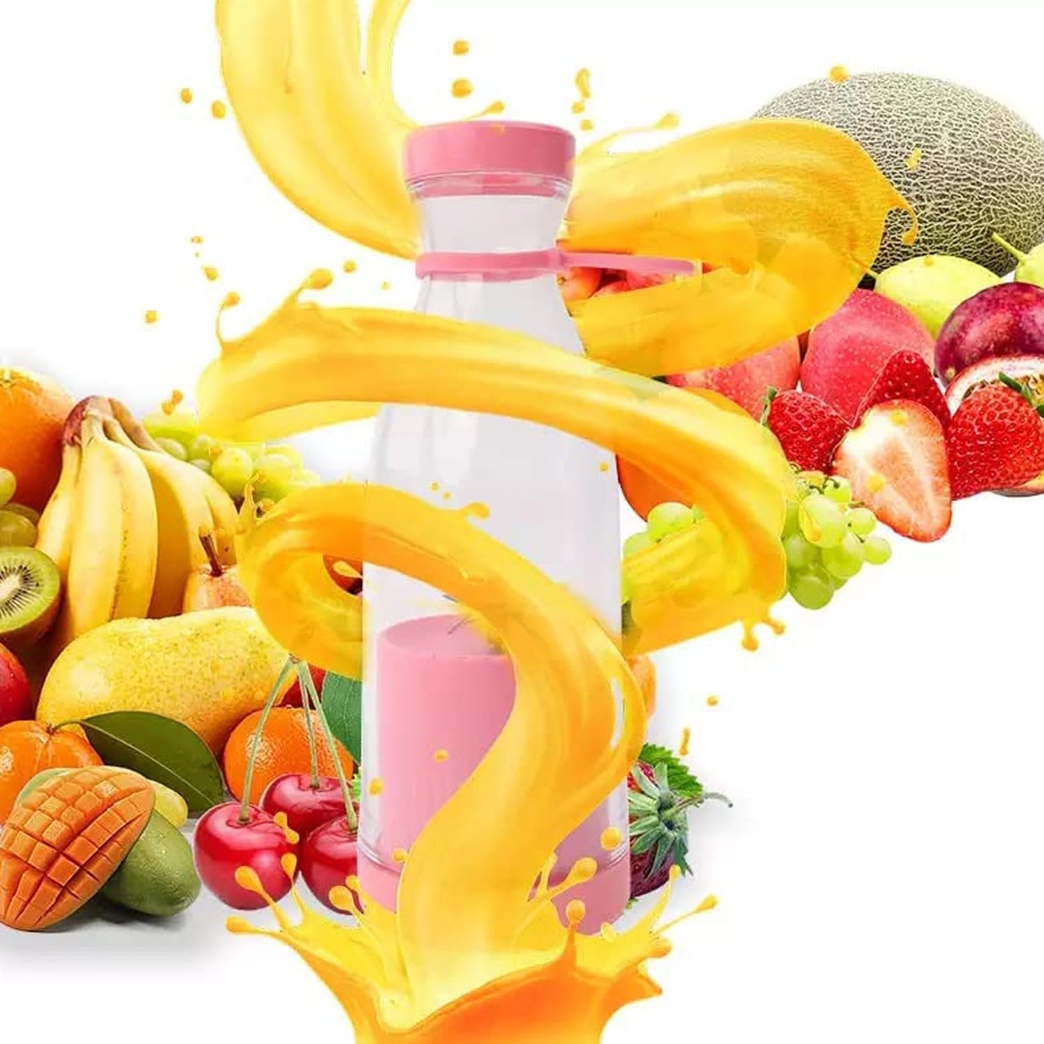 BLENDER PORTABLE JUICER FOR SMOOTHIE 420 ML Multicolour supports simple routine tasks usable in indoor spaces suitable for regular use-image-49