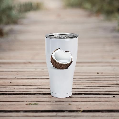 Miniatura 8 de Paquete de 4 vasos de sublimación en blanco de 30 onzas de acero inoxidable con tapa, vaso aislado al vacío, tazas de café de doble pared