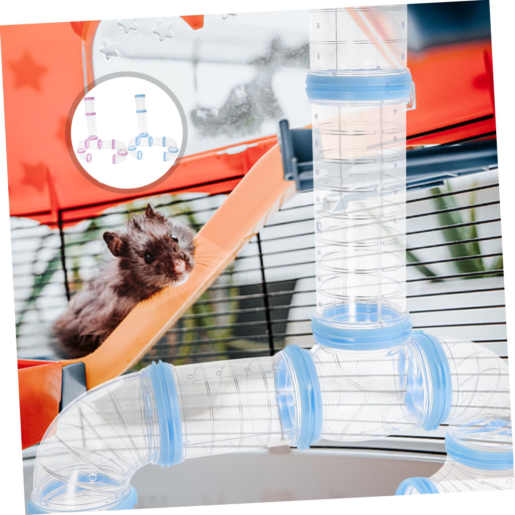 Selbstgemacht Rohrverbinder Hamsterröhre aus Kunststoff für Käfige