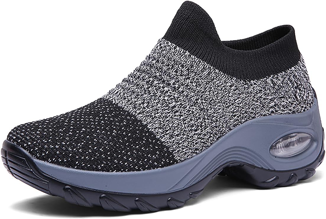 Non Slip Work Shoes Women, Slip On Sneakers Women,Work Shoes Walking Gym Nurse Mesh Casual Fashion Sneakers Comfort Breathable Lightweight