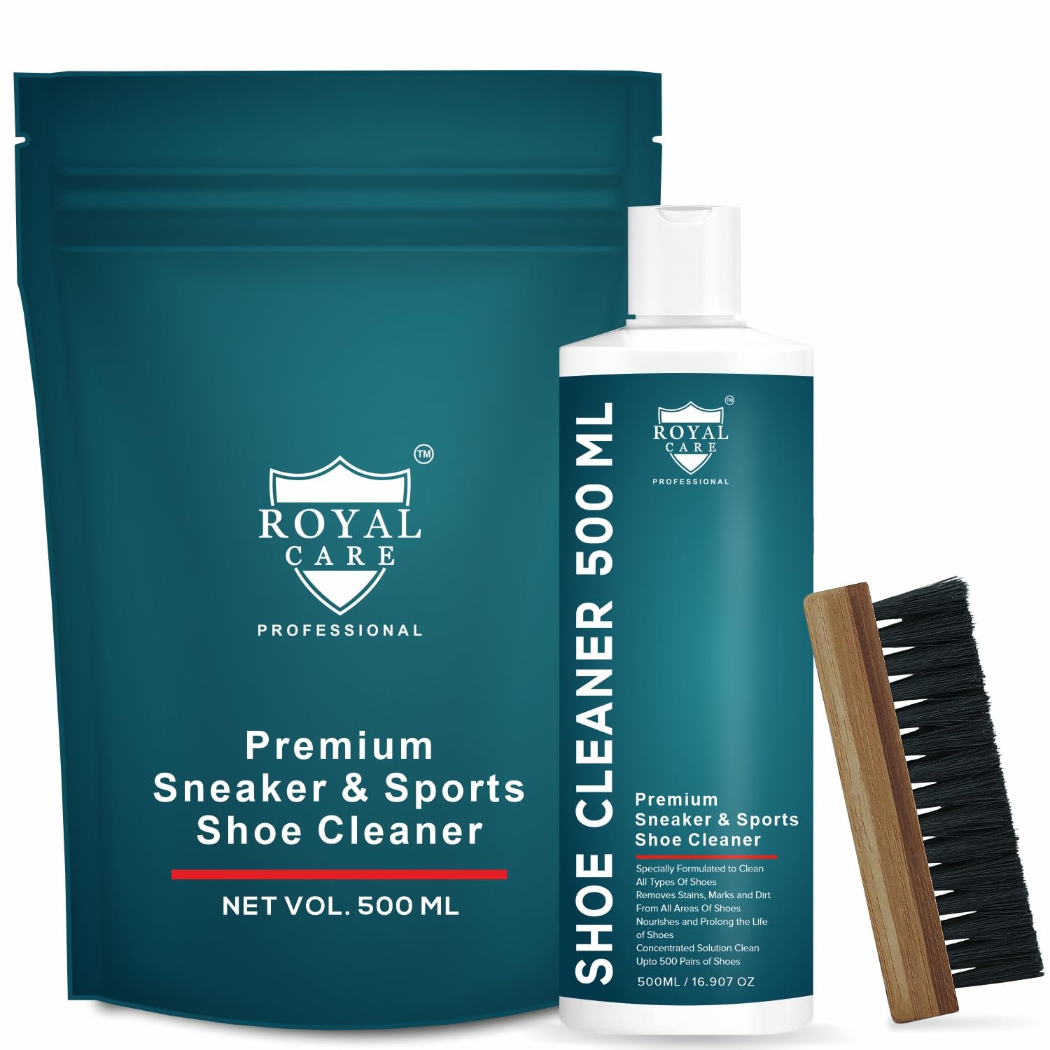 Royal Care shoes care kit SOLUTION FLIPTOP CAP 500 ML + 1 BRUSH (B0D35CD1MC) Amazon Price History, Amazon Price Tracker
