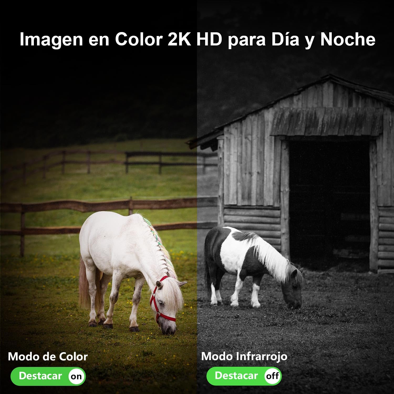HOSAFE.COM 4G LTE Camara Vigilancia Exterior Solar Sin WiFi, Camara de Vigilancia Exterior con Tarjeta SIM, Versión Nocturna en Color 2K, 360 Live View, Detección de Movimiento, Audio Bidireccional