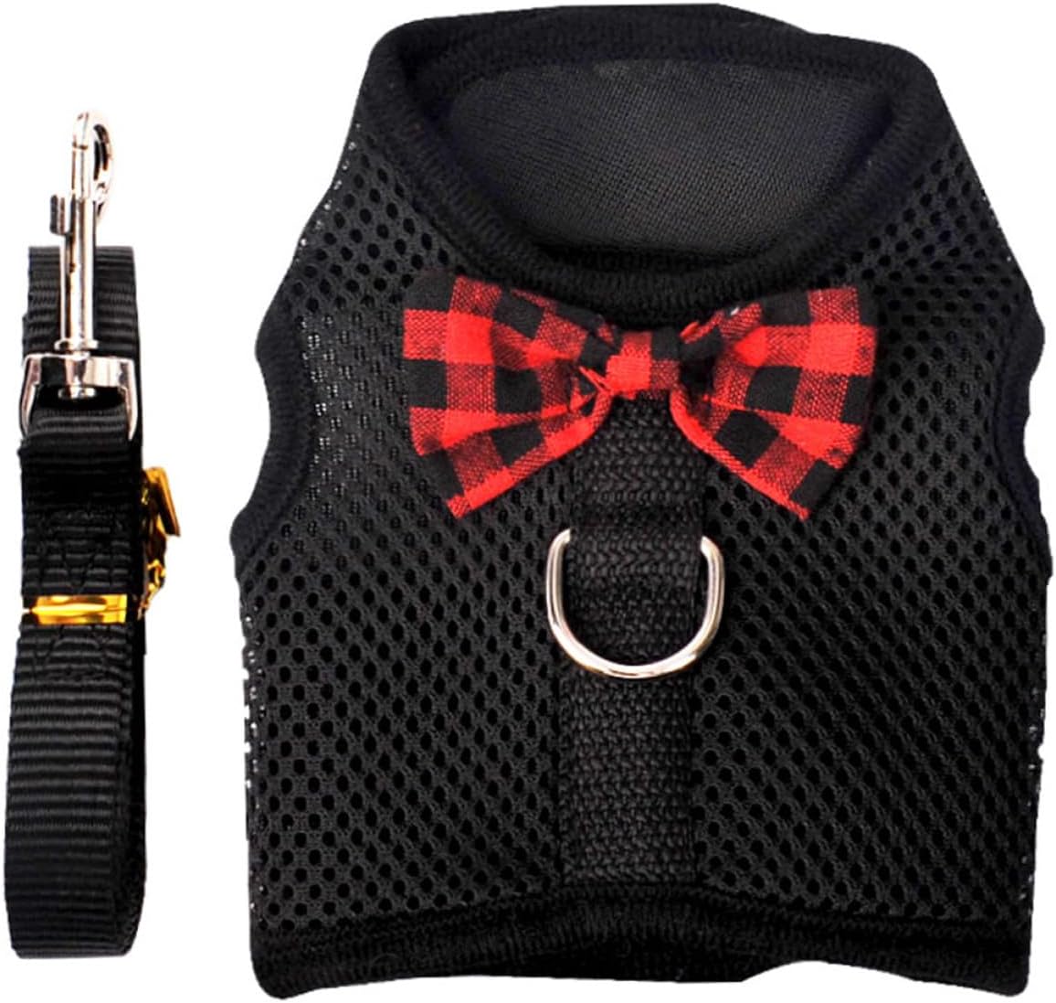BELLIFFY Pet Harness Vest with Breathable Mesh Chest Strap, Adjustable L Size (35-40Cm) for Small Animals – Rabbit, Guinea Pig, Squirrel Walking Harness Set for Safe Outdoor Training
