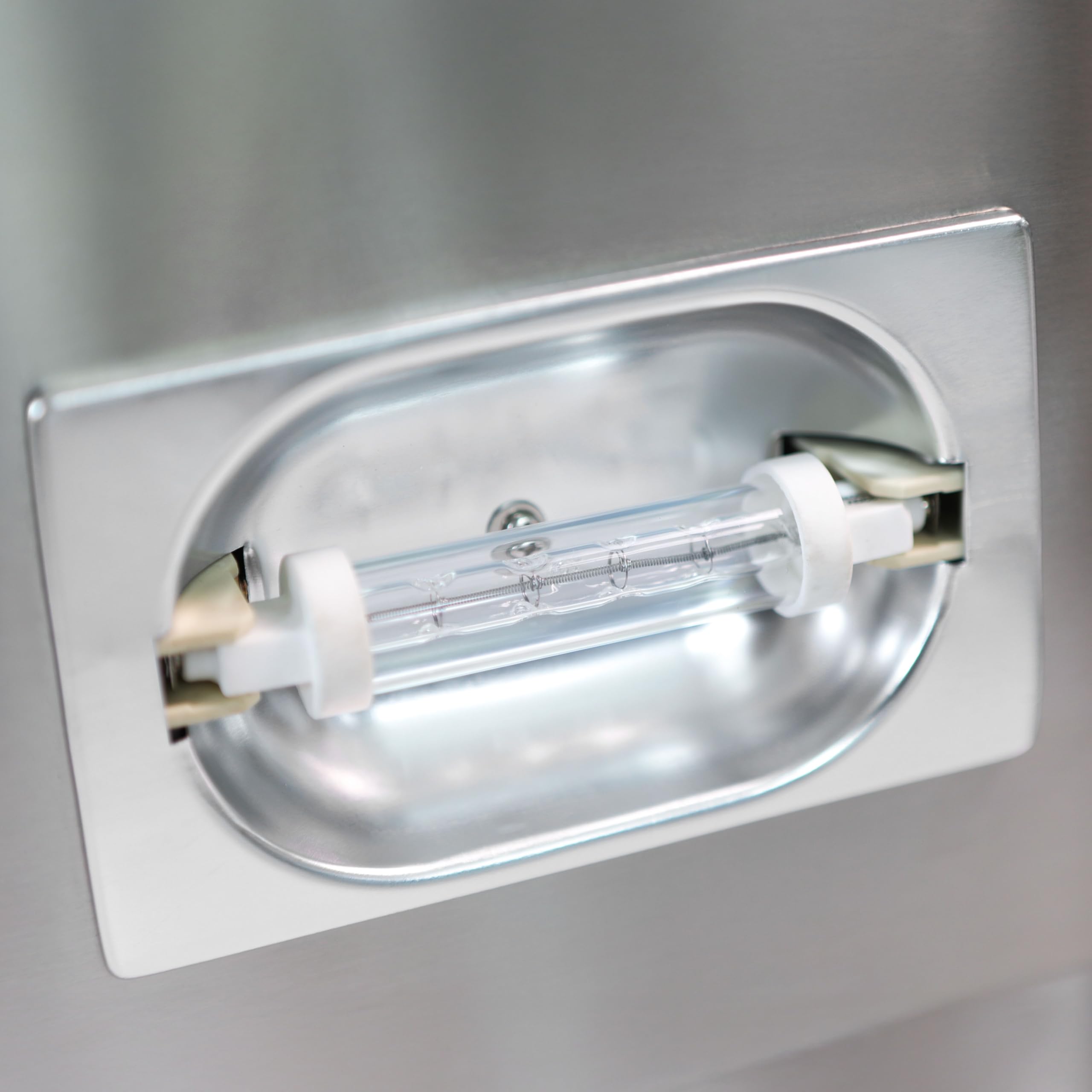 GGM Gastro Infrarot-Wärmebrücke 1200x300mm 2 Etagen | robuste Chrom-Nickel-Stahl-Konstruktion, zeitsparende Reinigung, ideal für die Speisenausgabe, konstante Wärme
