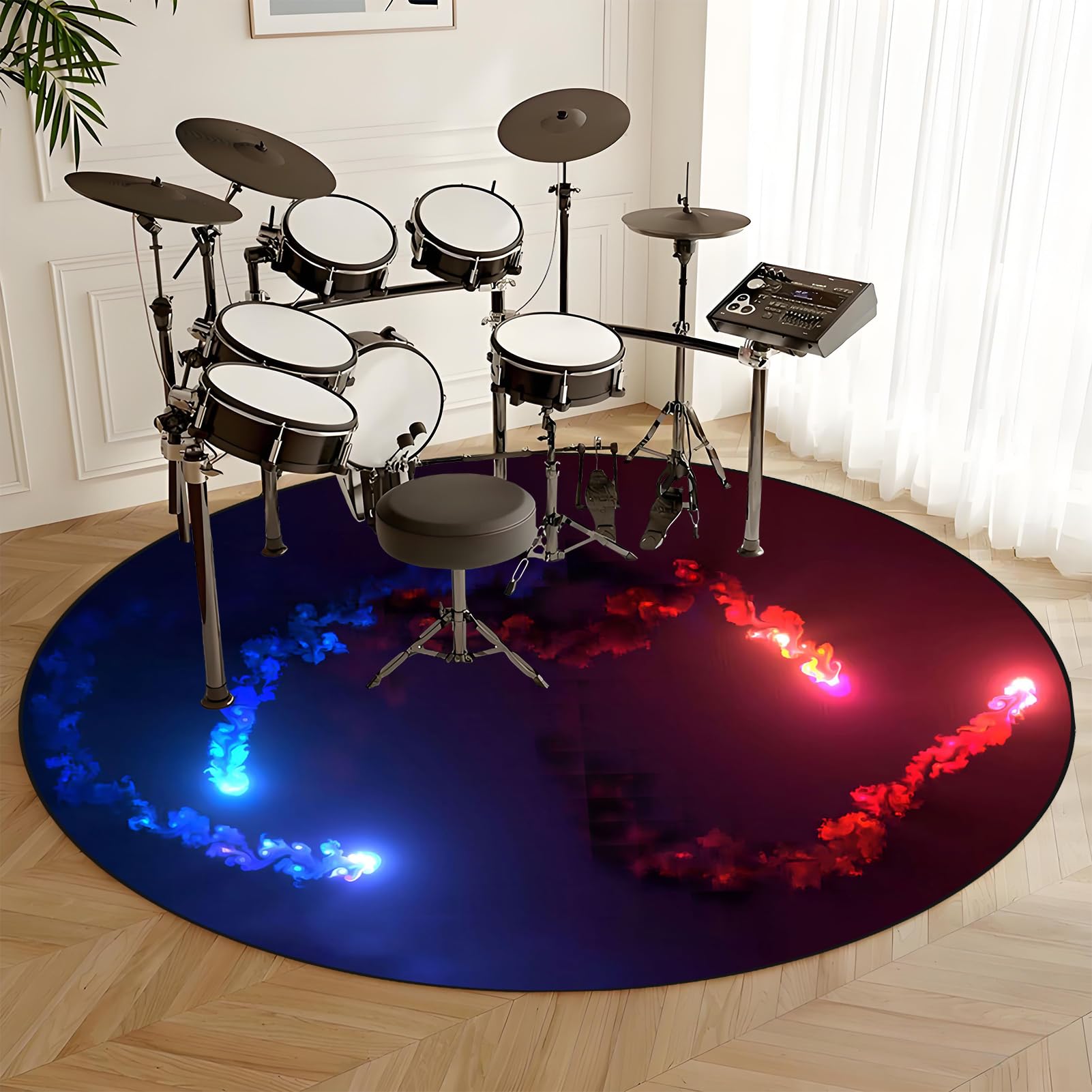 160 cm Dywaniki akustyczne Bateria Elektroniczna Okrągły Dywan Bateria Bęben Dywan Dźwiękoszczelny Prostokątne Dywaniki do Pump Box Maty Antypoślizgowe