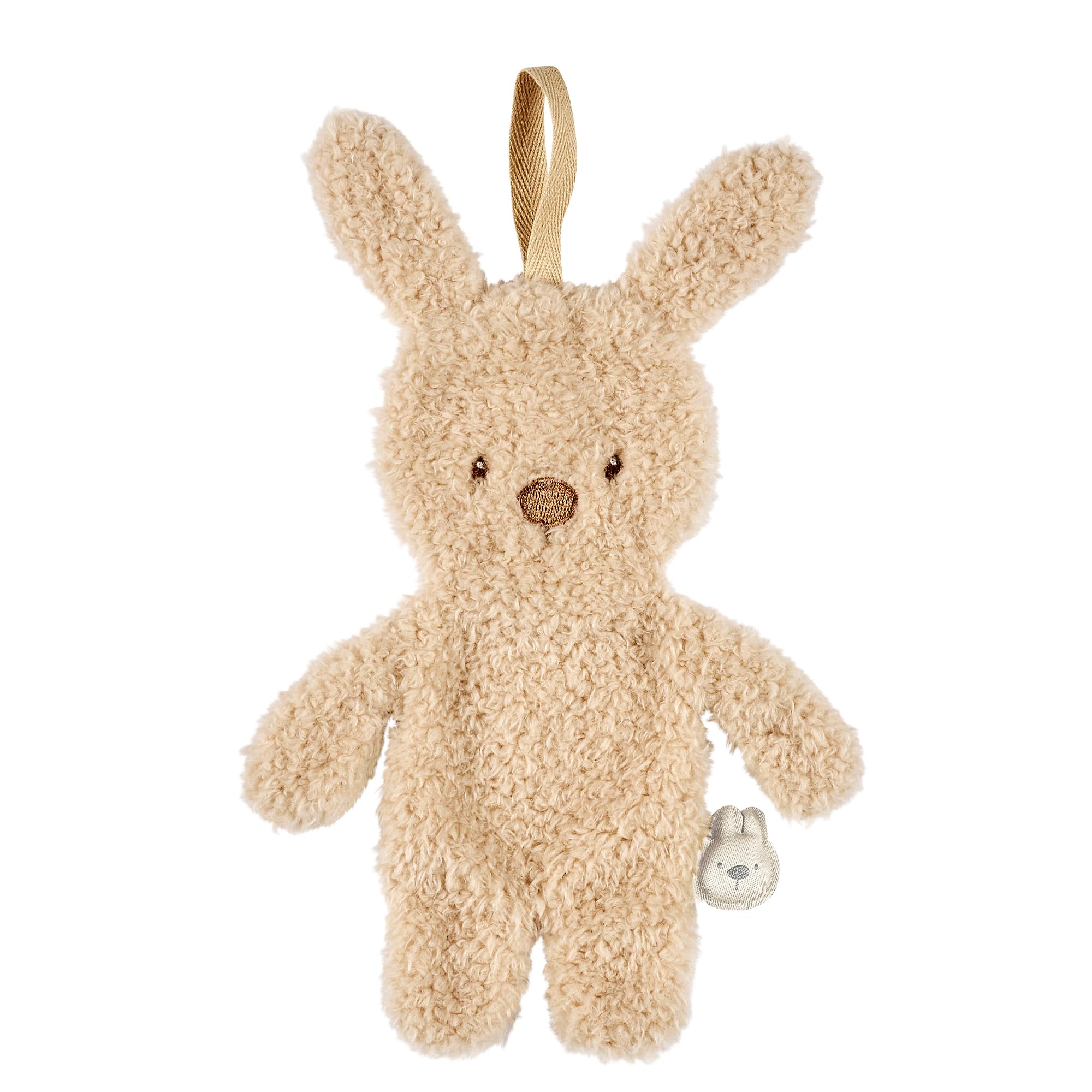 Nattou Baby Rabbit Comforter – Beige Soft Cuddly Blanket with Pacifier Holder, Teddy Collection, Ideal for Newborns & Infants