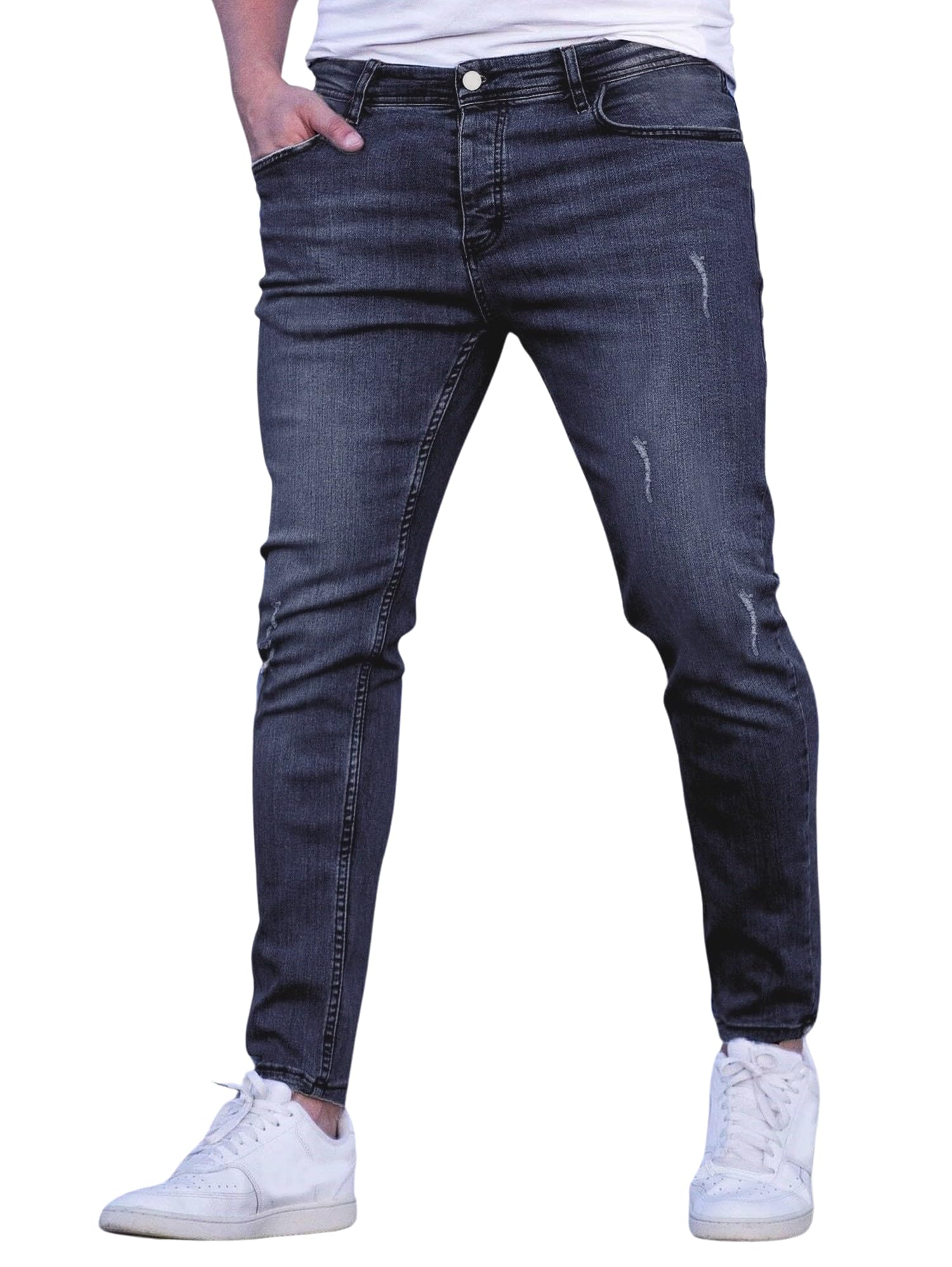 LymioMen's Skinny Fit Mid Rise Skinny Jeans || Denim Jeans Pants (-02-03)