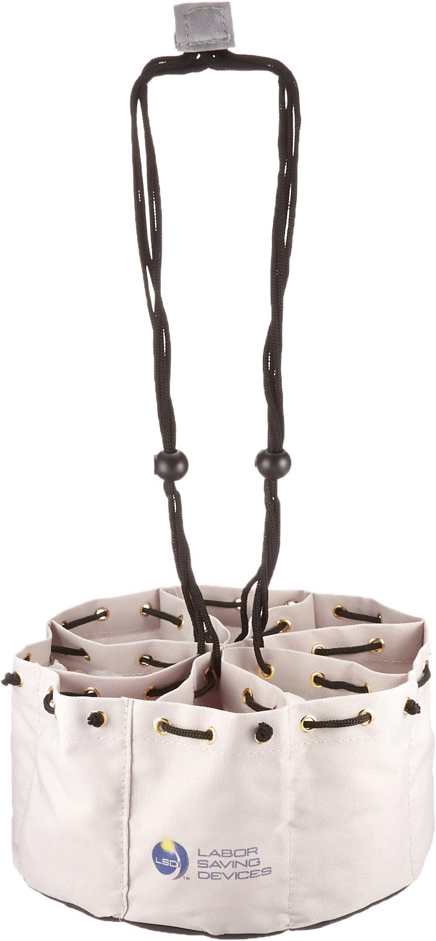 Connector and Screw Bag 8 Pockets Grey