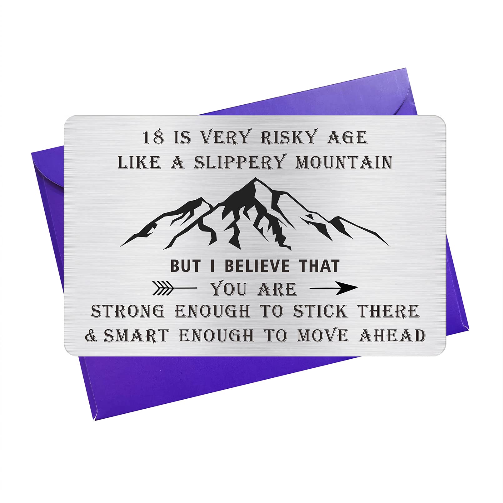 TGCNQ 18th Birthday Gifts 18th Birthday Card - 18 Year Old Birthday Wallet Insert Card