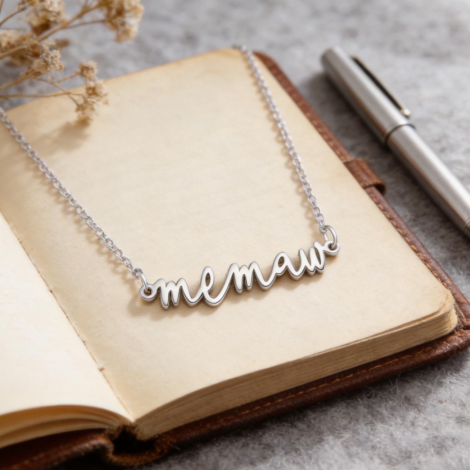 Memaw Gifts for Birthday from Grandkids Best New Wedding Grandma Jewelry Women Memaw Necklace