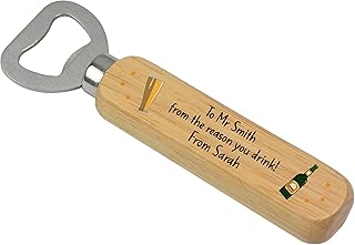 PERSONALISED Funny Teacher Thank You Gifts - Wooden Drinks Bottle Opener Gifts for Teacher, Teaching Assistant, Head Teacher - End of School Term Gifts for Teacher - School Leaving Presents