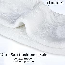 +MD Diabetic Socks for Men Women-6 Pairs Ankle Non-Binding Extra Wide, Seamless Circulator Socks for Edema 13-15 3Blk/3Wht