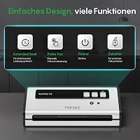 Fresko Automax V2 Automata Vákuumcsomagoló 140W, Dupla Hőzárás, Száraz/Nedves Mód, Egykezes Működés, 10 Zacskóval 4