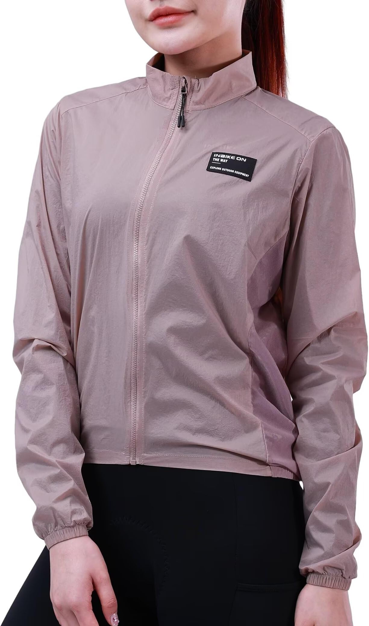 Cycling Jackets Lightweight Windbreaker, Waterproof Breathable Biking Jacket Packable Windproof with 3 Pockets