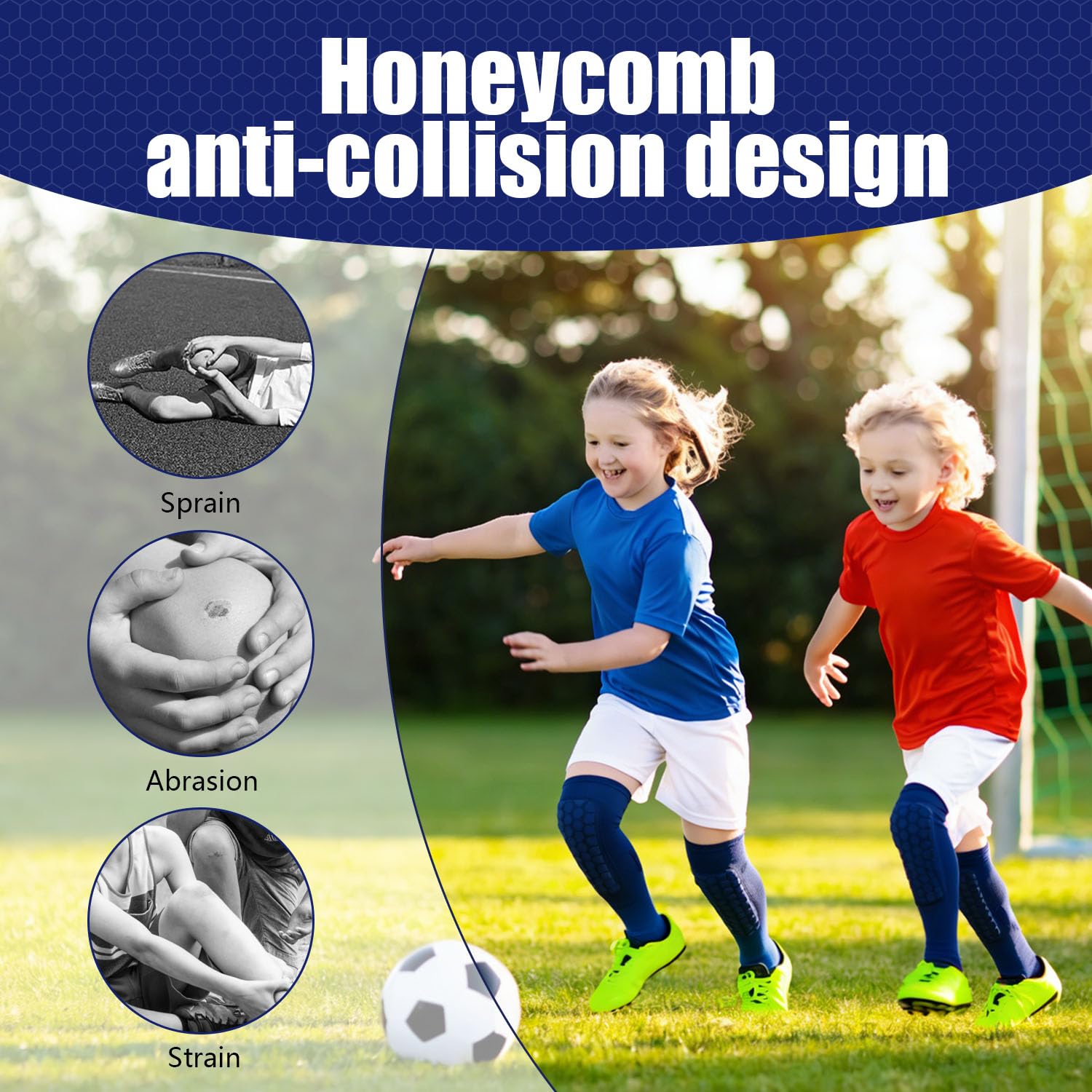 1 Paio di Parastinchi da Calcio Mini da 10*6cm, Traspiranti e