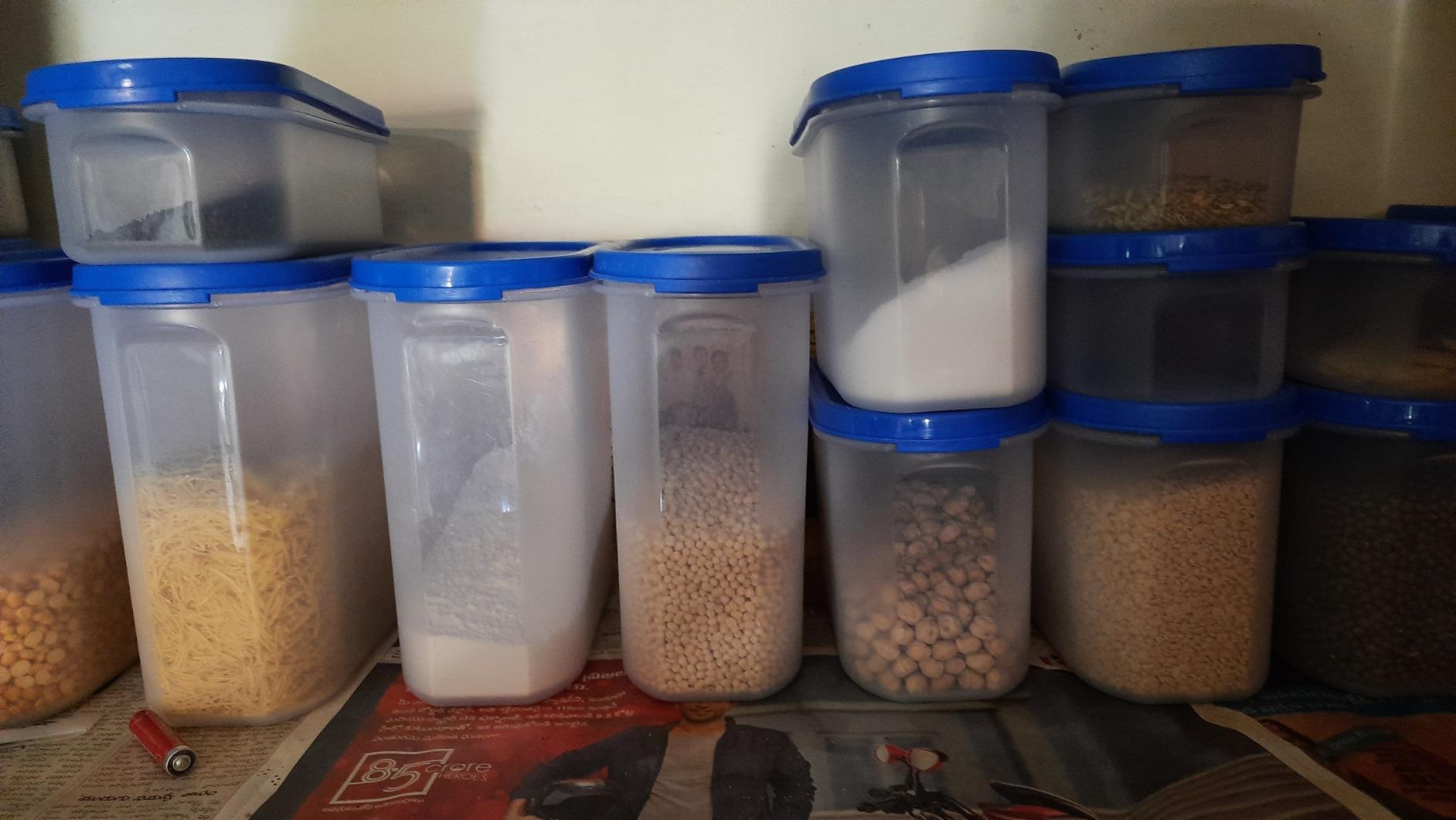 Buy Cutting EDGE Modular Kitchen Storage Container Oval Set with Plain ...