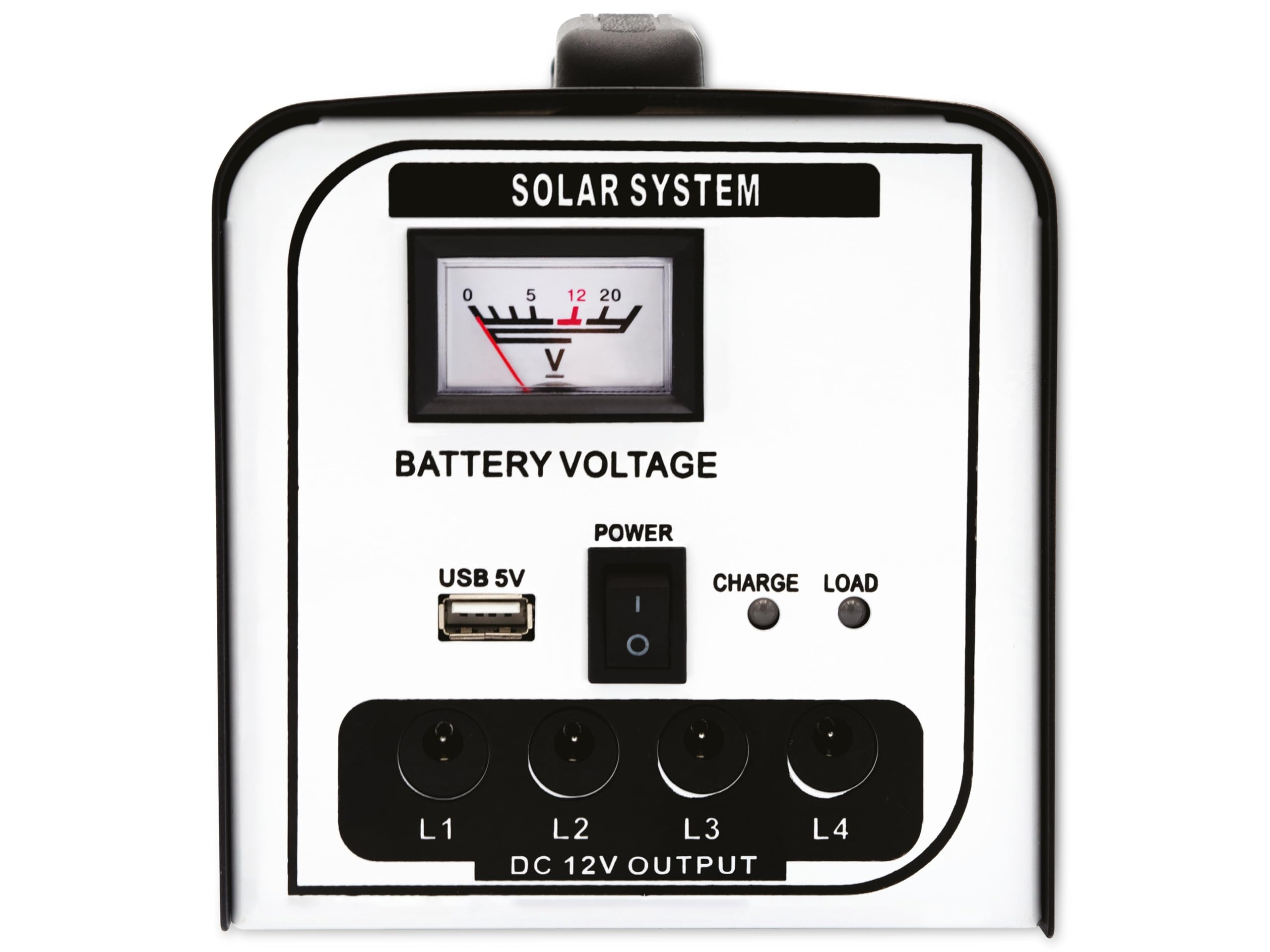 Kit de estación solar de 18W TX-200 de Technaxx con panel solar plegable de 18 W, y 4 bombillas LED - hasta 36 horas de funcionamiento, puerto USB, batería recargable SLA