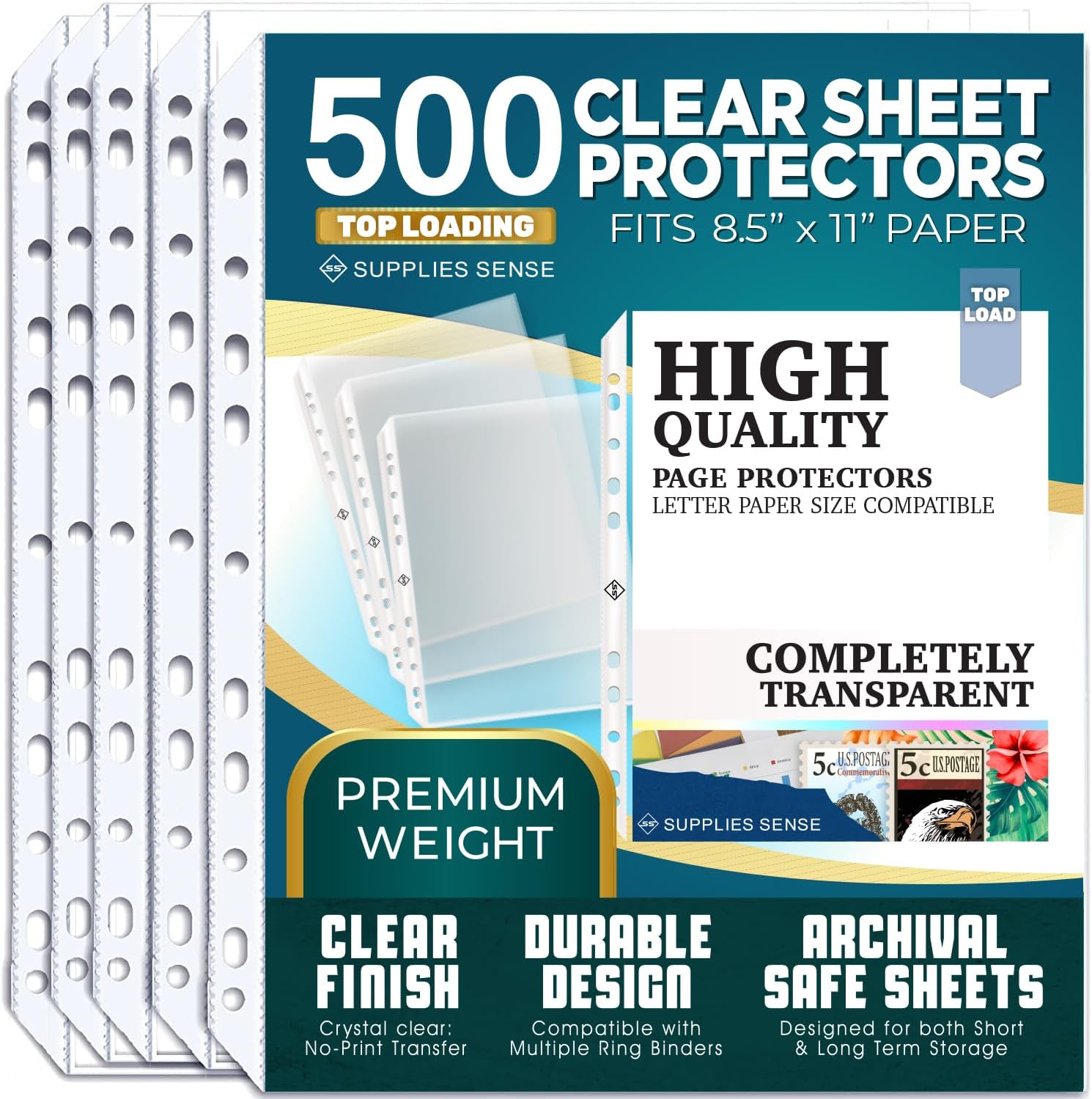 500-Pack Page Protectors