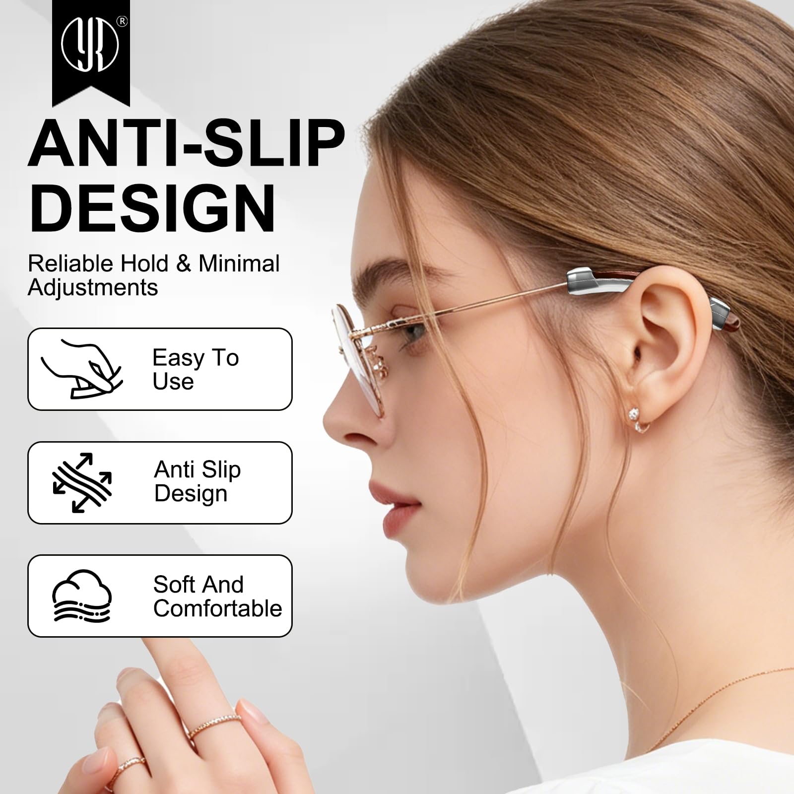 Silicone Eyeglass Temple Grips - Anti-Slip Comfort -3