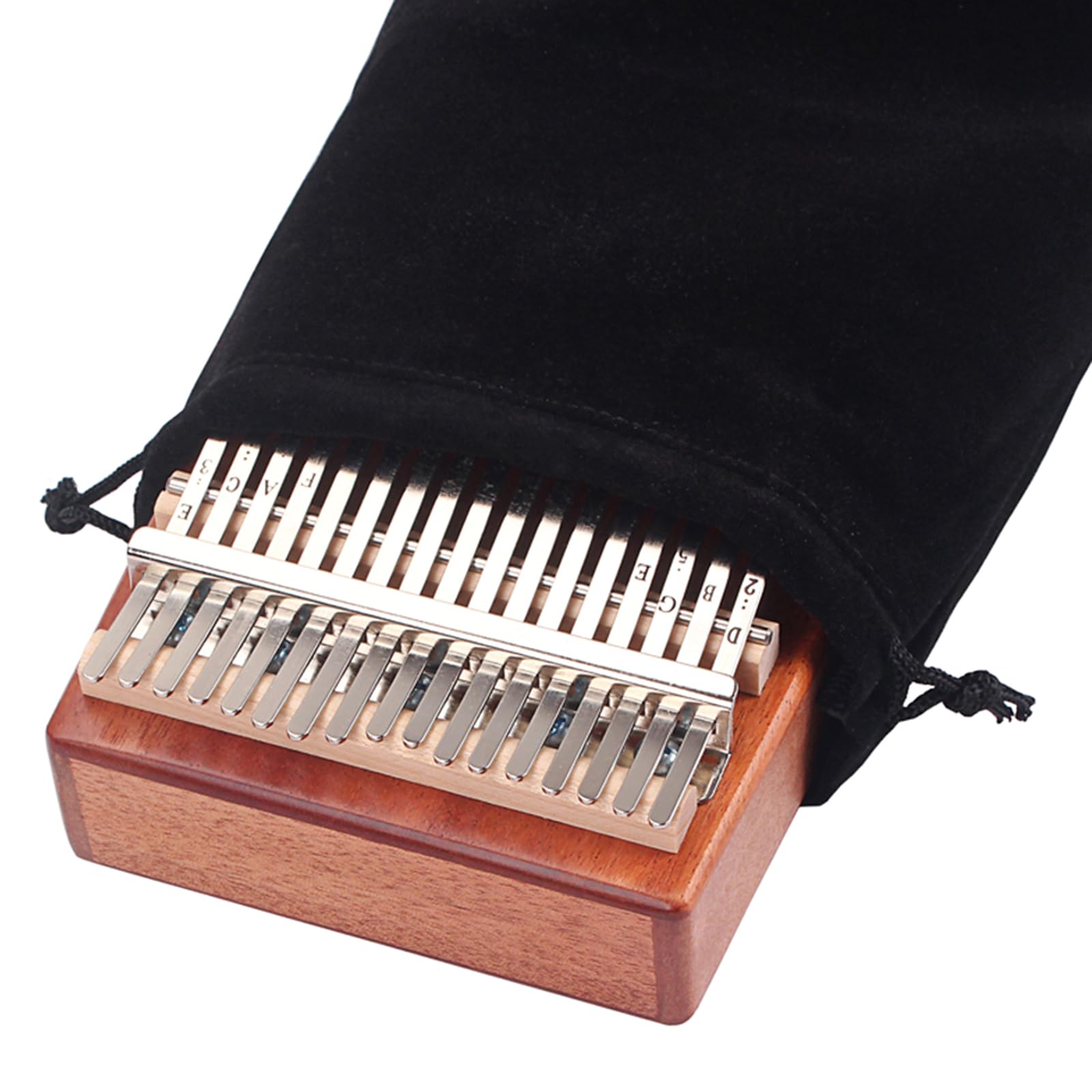 Kalimba YUNDIE 17 Tasti - Pianoforte Da Pollice Portatile Con Martello Accordatura - Foto 5