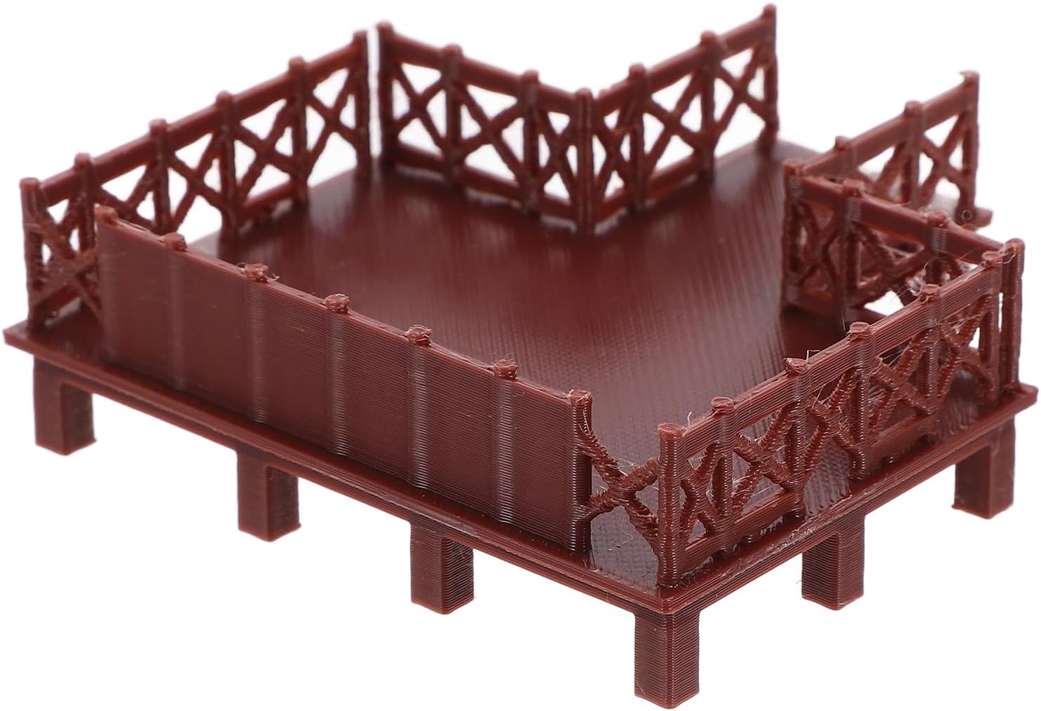 Fish Tank Platform Decor PP Brown Miniature Garden Structure