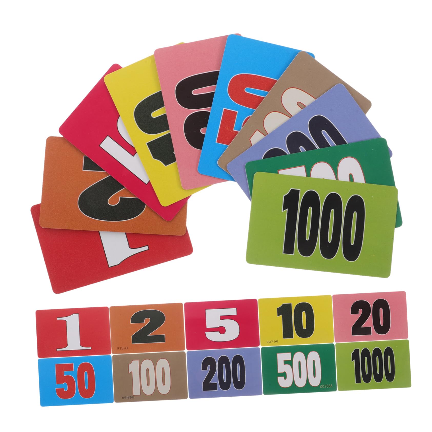 HOOTNEE 40 Pcs Poker Chip Tokens Blank Tiles for Games Math Counters Plastic Game Pieces