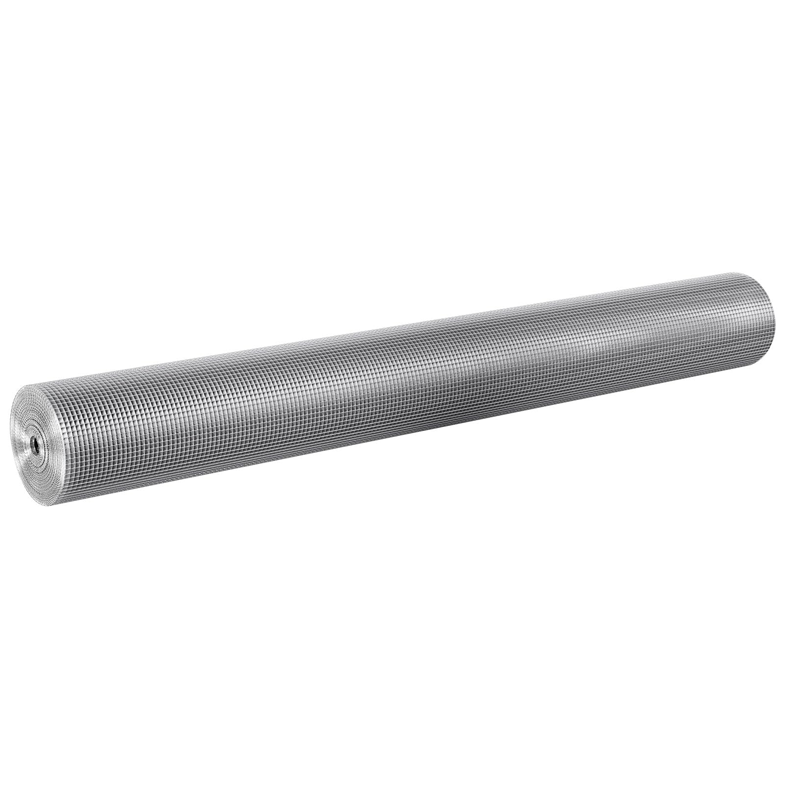 VEVOR Grillage métallique soudé 1220mm x 15,24m rouleau treillis métallique galvanisé à chaud maillage 6,35 x 6,35 mm clôture en fil de poule calibre 23 pour cages à lapins, jardin, petits rongeurs
