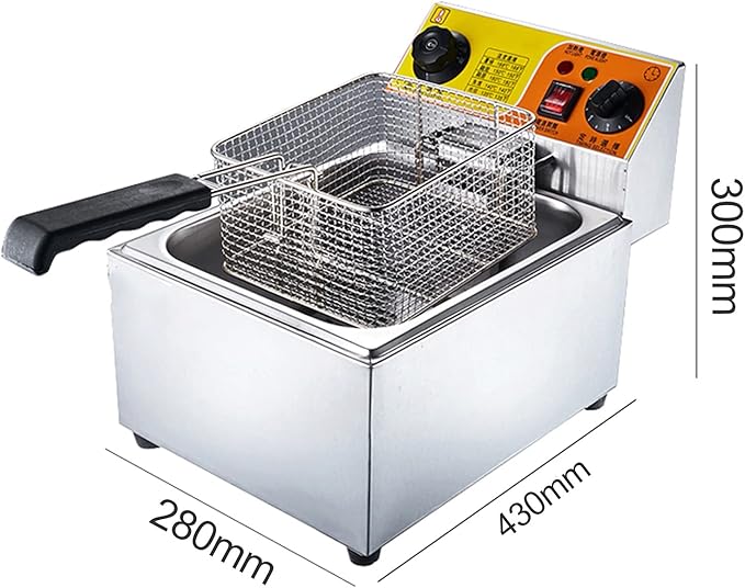 Sartén Eléctrica Comercial con Temporizador y Control de Temperatura 2500W 10L miniatura 2
