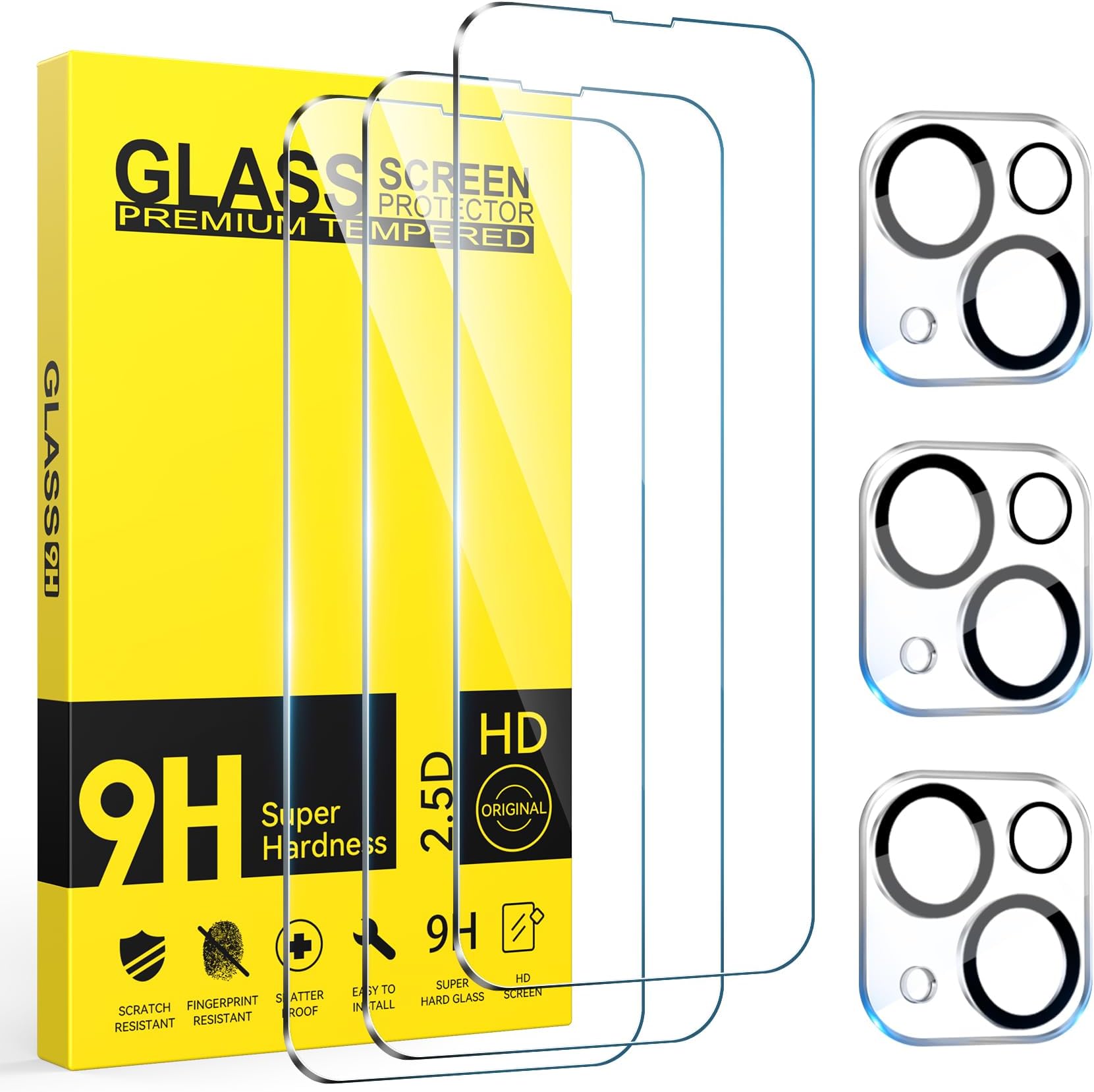 2X Vetro Temperato 9H Protezione Display Pellicola Per Huawei P Smart 2019