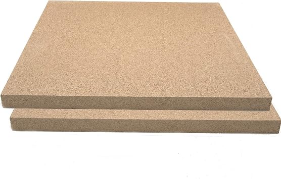Placca vermiculite in pietra refrattaria di ricambio, 50 x 50 x 3 cm, 2  piastre : Amazon.it: Fai da te