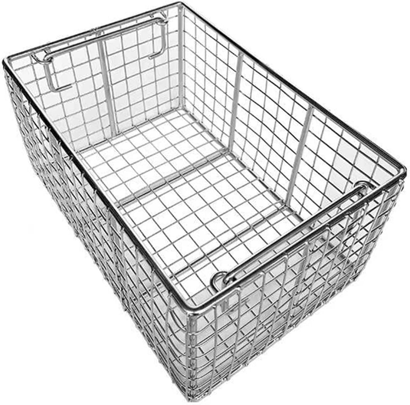 taca do sterylizacji instrumentów Kosze perforowane ze stali nierdzewnej 304, tace siatkowe, dla klinik i laboratoriów(50 * 40 * 20cm)