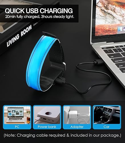 Miniatura 4 de MoKo Luz de funcionamiento para corredores recargable con 3 modos de luz