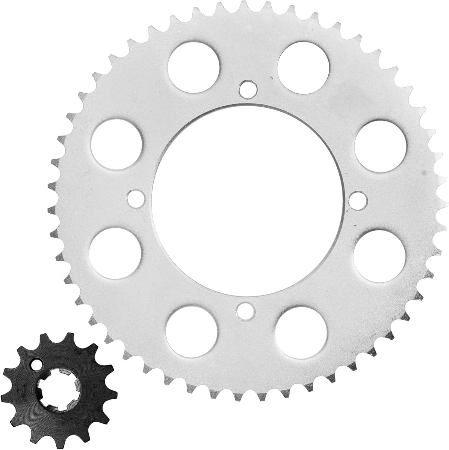 Caltric Front and Rear Sprockets Kit Compatible with Kawasaki KX100 KX 100 1998-2016