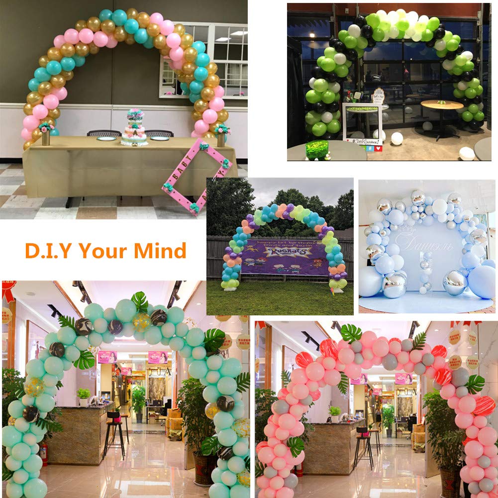 Balloon Arch Kit,10Ft Wide&9Ft Height Adjustable Balloon Stand with 2
