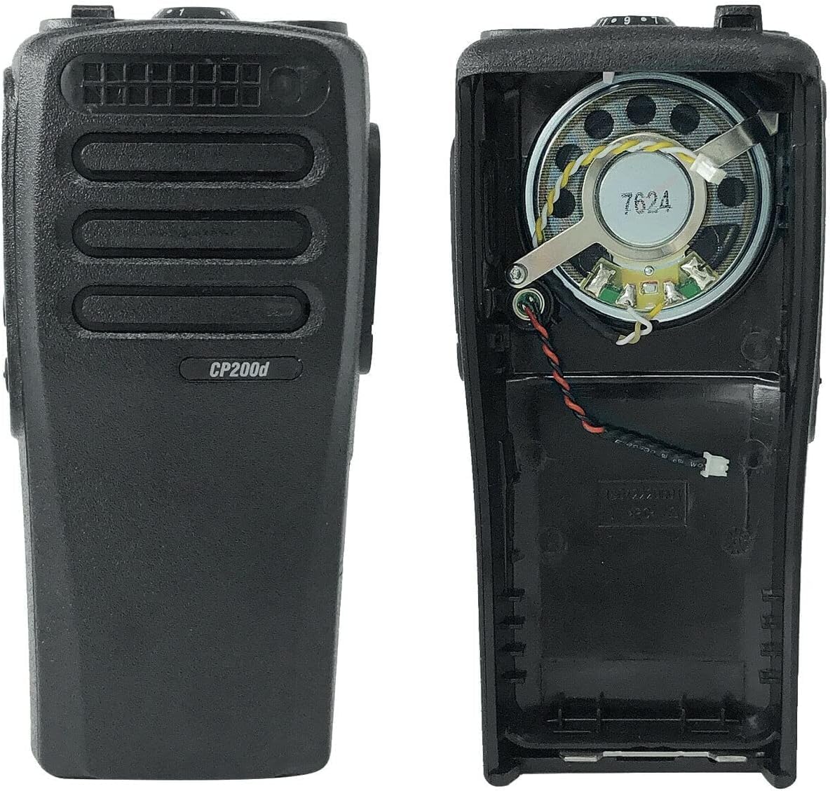 3Pack Black CP200D Housing Case Front Cover with Speaker Compatible with Radio CP200D