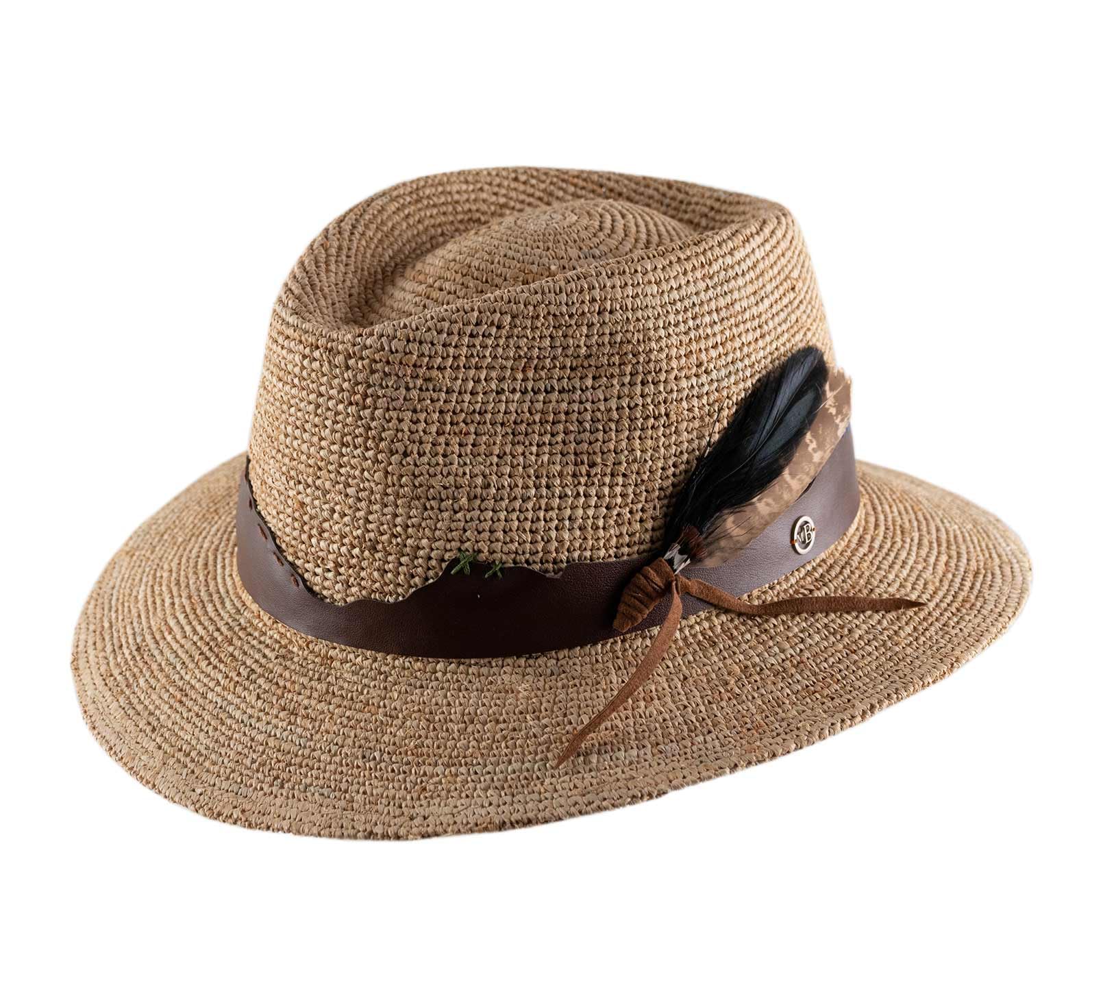 Chapeau fedora paille pliable Bastien unisexe protection soleil été - 8