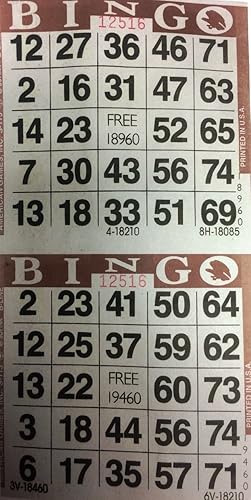 Miniatura 7 de 3000 tarjetas de lotería - 2 tarjetas por hoja - 1500 hojas (elija el color)