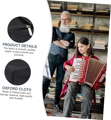 Miniatura 2 de STOBOK Bolsa de acordeón Mini Piano Bolsa de Acordeón Soporte de Almacenamiento Instrumentos Musicales Para Niños Estuche Mini Mochilas Acordeón
