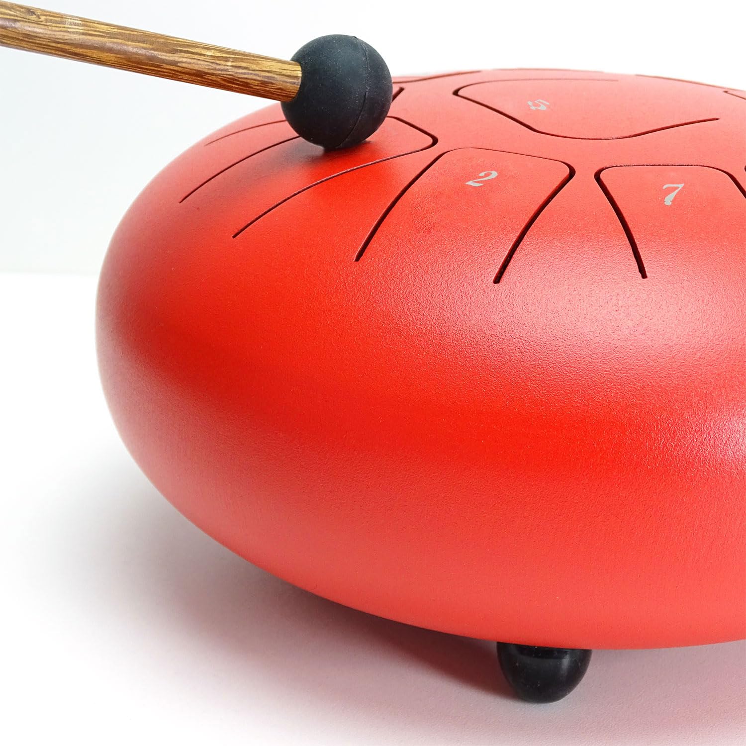 keepdrum TD8RD-F bęben językowy Tongue Drum 11 tonów czerwony F-dur