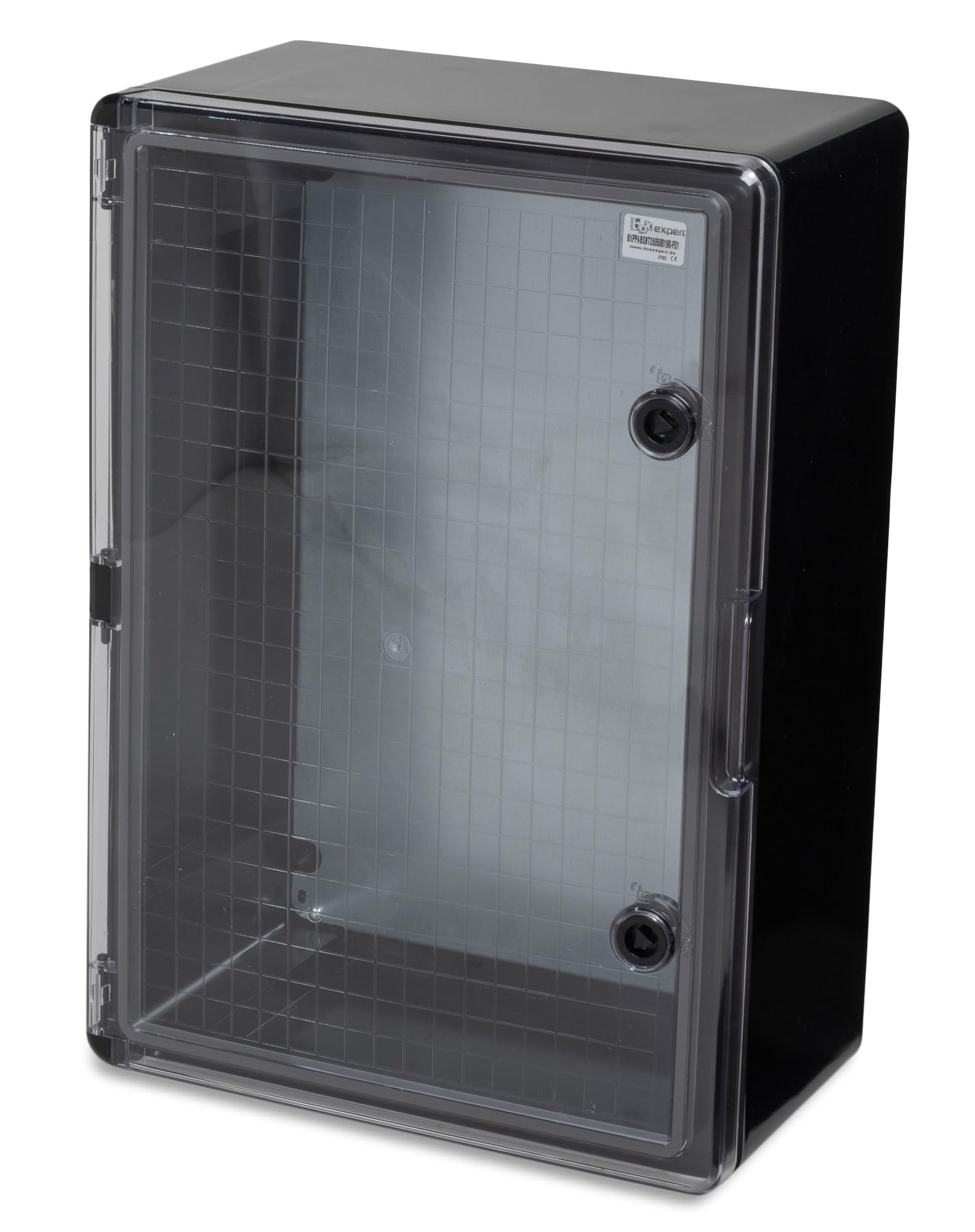 BOXEXPERT cassetta di distribuzione esterno IP65 ABS 500 x 350 x 190 mm Fleet, impermeabile, armadio elettrico/wand, custodia industriale vuota, nera
