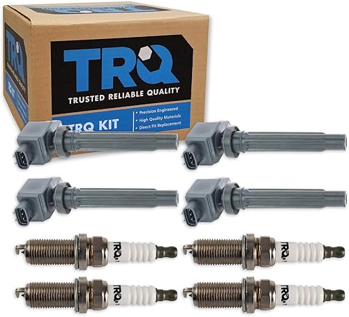 Miniatura 53 de TRQ Kit de bobina de encendido y bujía Iridium 12 piezas compatible con Ford Explorer 2020-2021 Police Interceptor Utility Lincoln Aviator con V6