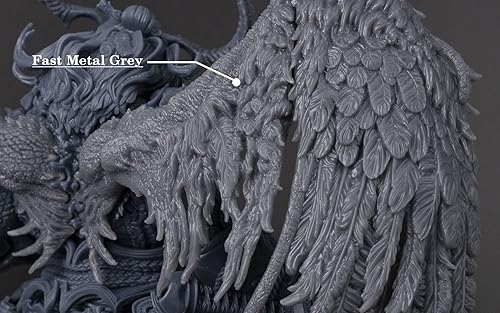 Vista 70 de Siraya Tech Resina de impresora 3D rápida similar a ABS de 4.4 lbs, curado UV, no frágil, alta precisión, líquido de fotopolímero estándar para Gris