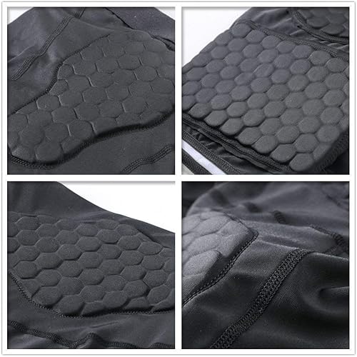 Miniatura 6 de TOUYR - Camiseta de compresión acolchada y pantalones para hombre, chaleco de entrenamiento sin mangas, camiseta y pantalón corto, costillas,