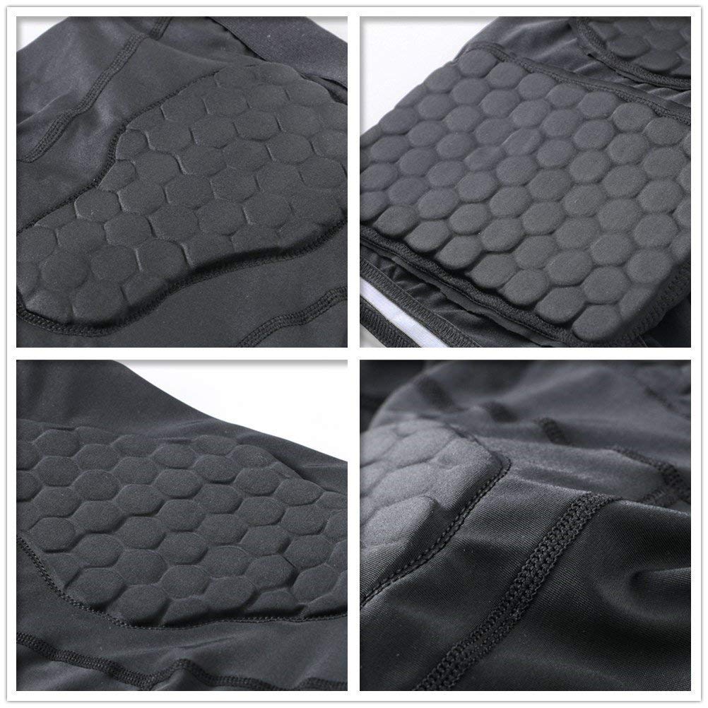 Acolchado Camisa Joven Acolchado compresión Deportes protección Camiseta Costillas Pecho Protector Hombres Deportes Choque erupción Guardia fútbol fútbol Paintball béisbol protección